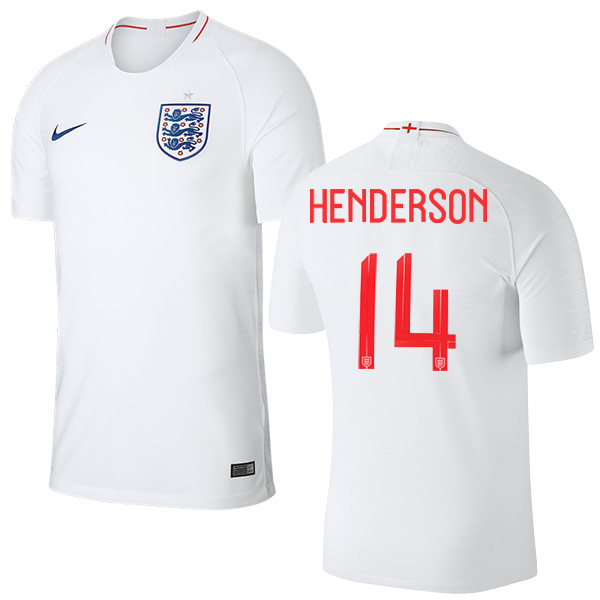 England #14 Henderson Home Thai Version Soccer Country Jersey